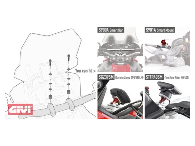 GIVI Smart Bar adapter kit voor montage