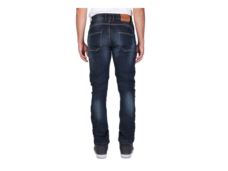 Modeka Glenn II Jeans Heren Korte Maat (Donkerblauw)