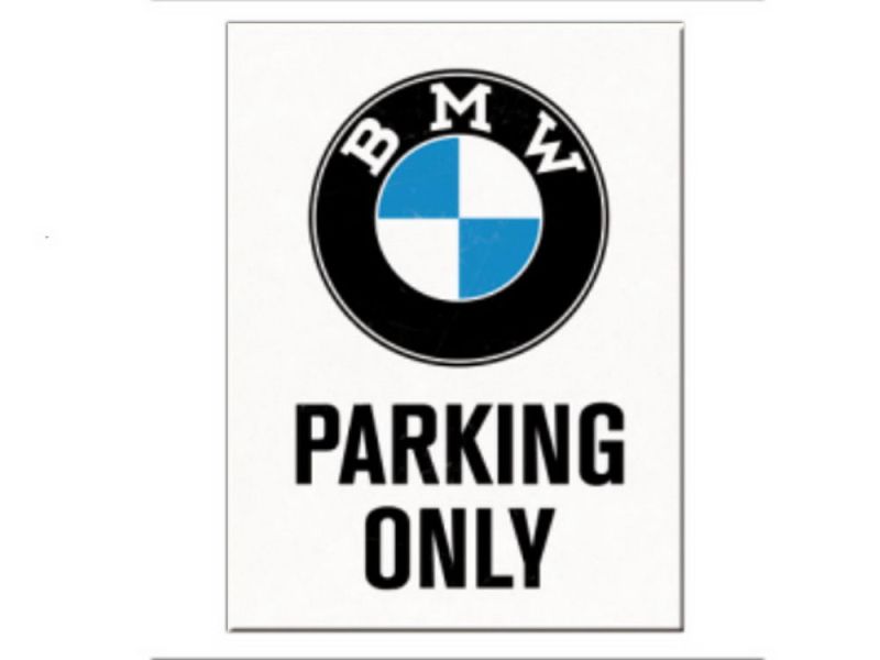 Nostalgic-Arts BMW alleen parkeren magneet (6x8cm)
