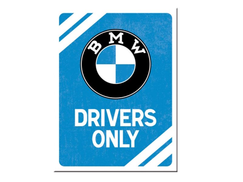 Nostalgic-Arts BMW Drivers Only magneet (6x8cm)