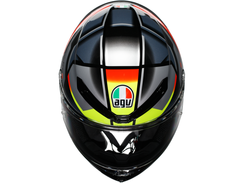 AGV K6 S Erazer Motorradhelm (Schwarz/Rot/Gelb)