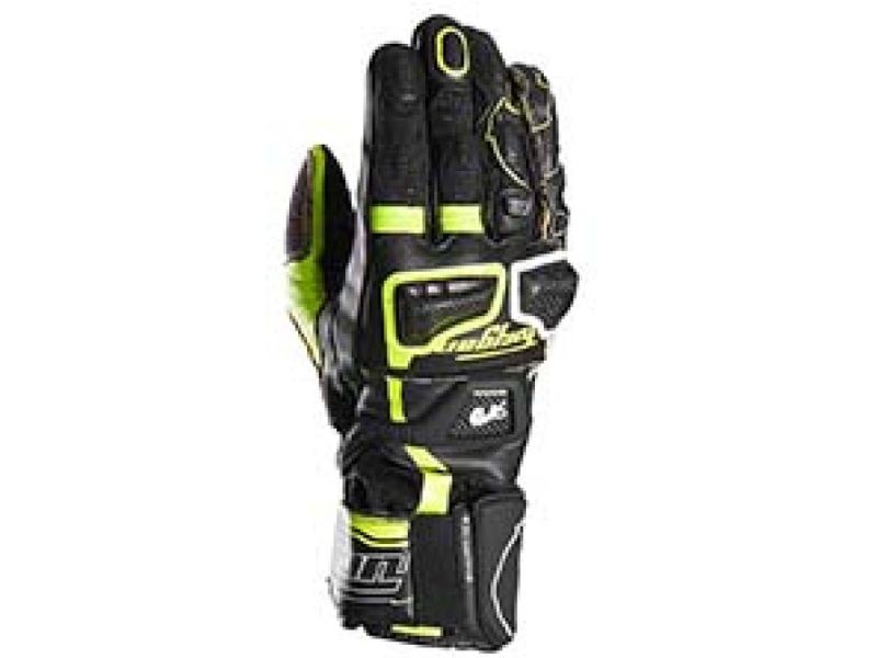 Furygan Styg20 X Kevlar Motorradhandschuhe (schwarz / weiß / gelb)