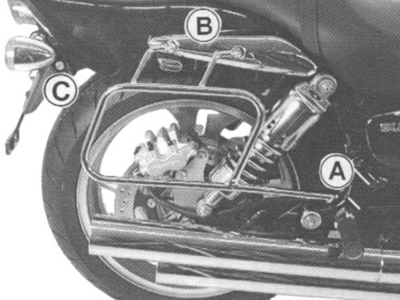 Hepco & Becker Zadeltas houder Suzuki M 1600 Intruder / VZ 1600 Marauder