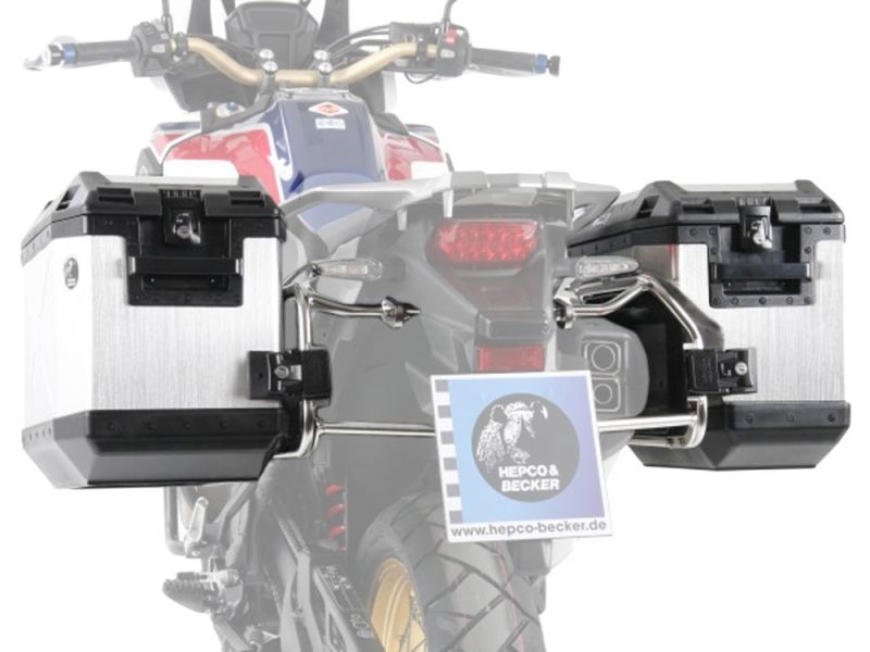 Hepco & Becker Xplorer uitgesneden motorkofferset met drager Honda CRF 1000 Africa Twin (2016-)