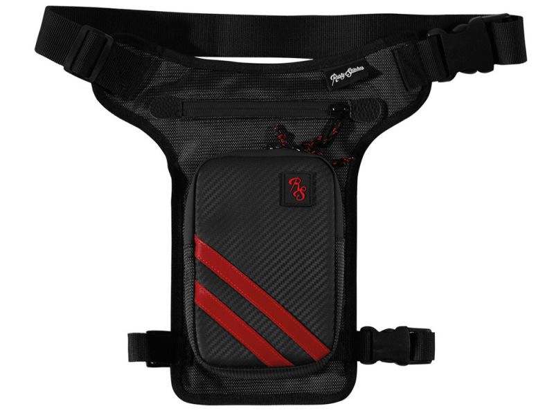 Rusty Stitches Gordon Beintasche (3 Liter | schwarz / rot)