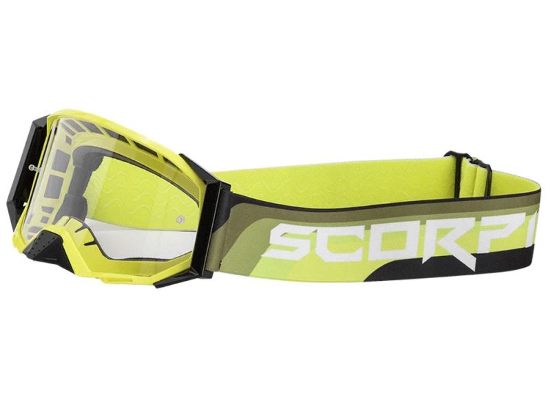 Scorpion Goggle E24 Motorradbrille (neongelb/schwarz)