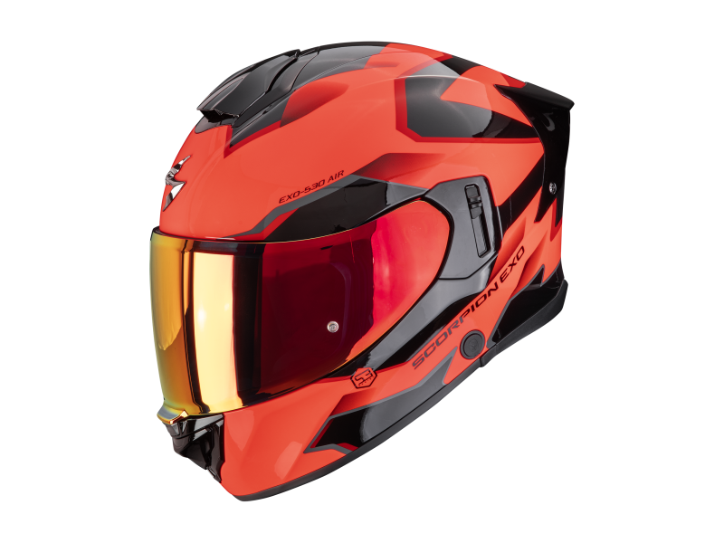 Scorpion EXO-530 Air Clip Motorradhelm (Rot/Schwarz)