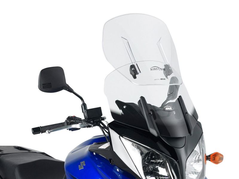 GIVI AirFlow windscherm verstelbaar Suzuki DL 650 V-Strom (2004-2011) DL 1000 V-Strom (2002-2009) Kawasaki KLV 1000 (2004-2008)