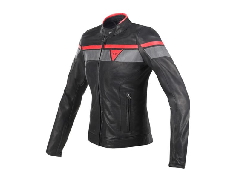 Dainese Blackjack motorjack dames (zwart/rood)