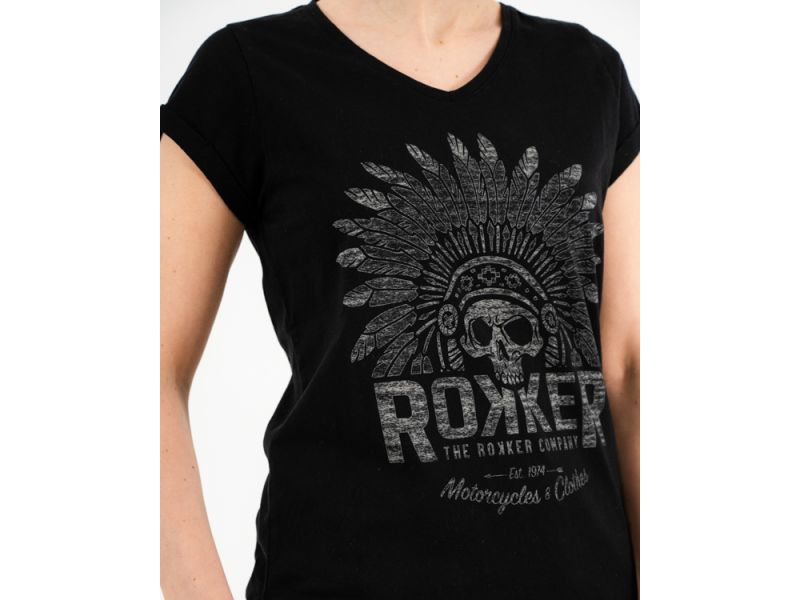 rokker Indian Bonnet T-shirt dames