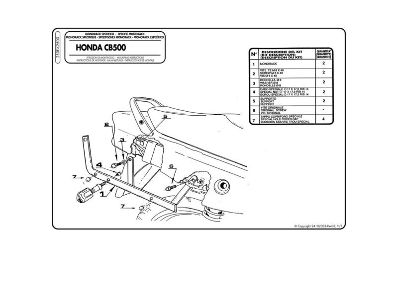 Hepco & Becker Crash bar Honda CBX 1000 (1978-1979)