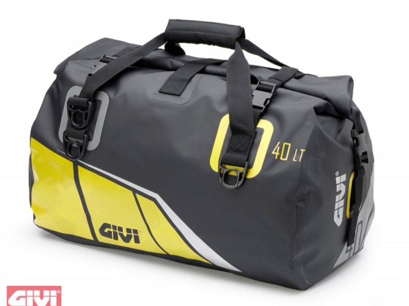 GIVI Easy Bag WaterpROOF Bagagerol met Draagriem (40 liter | zwart / rood)