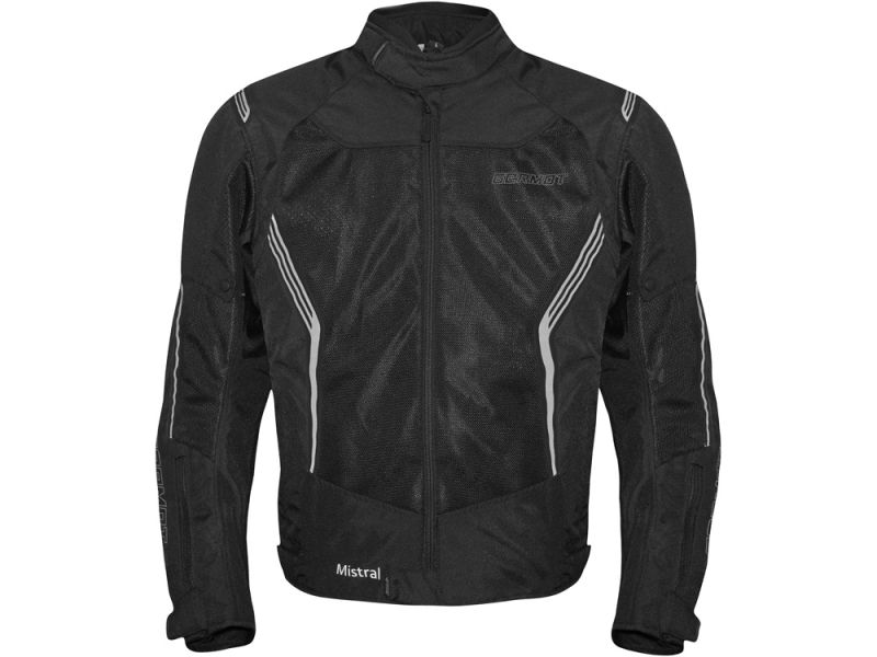 Germot Mistral Motorrad Textiljacke Mesh-Blouson (Schwarz)