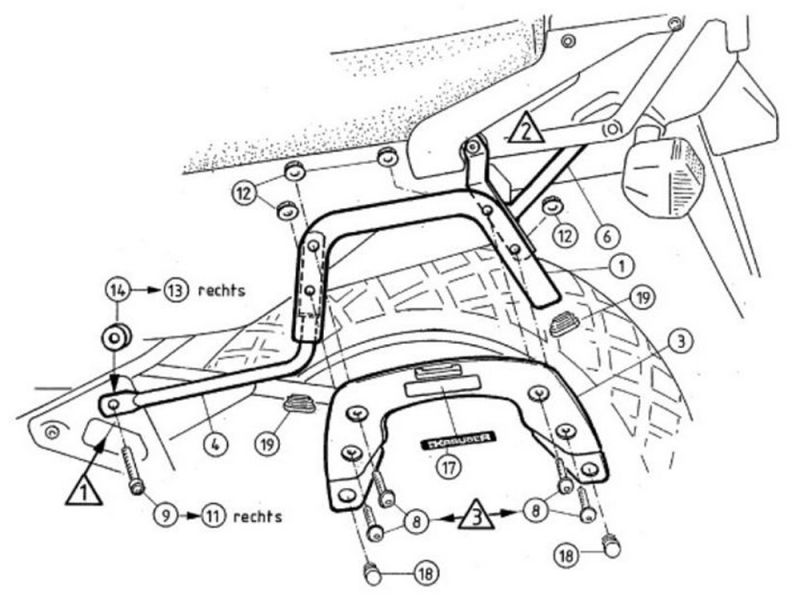 Krauser Bagagerek Honda VFR 800 (2002-)