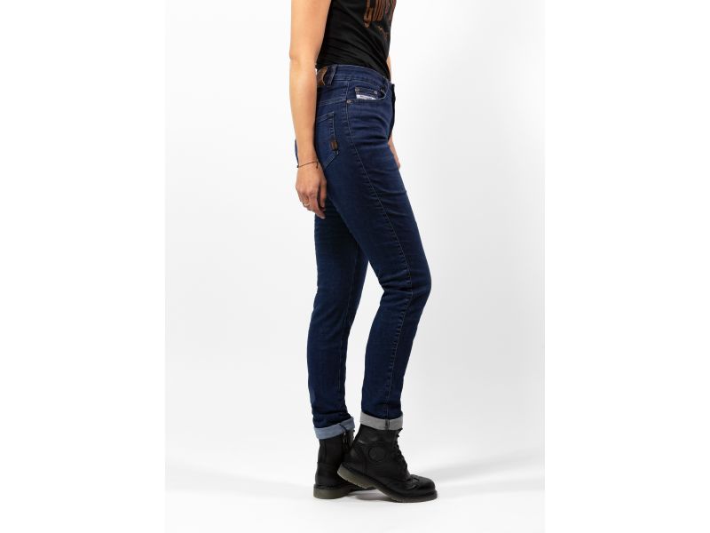 John Doe Betty High Motorcycle Jeans dames (kort | blauw)