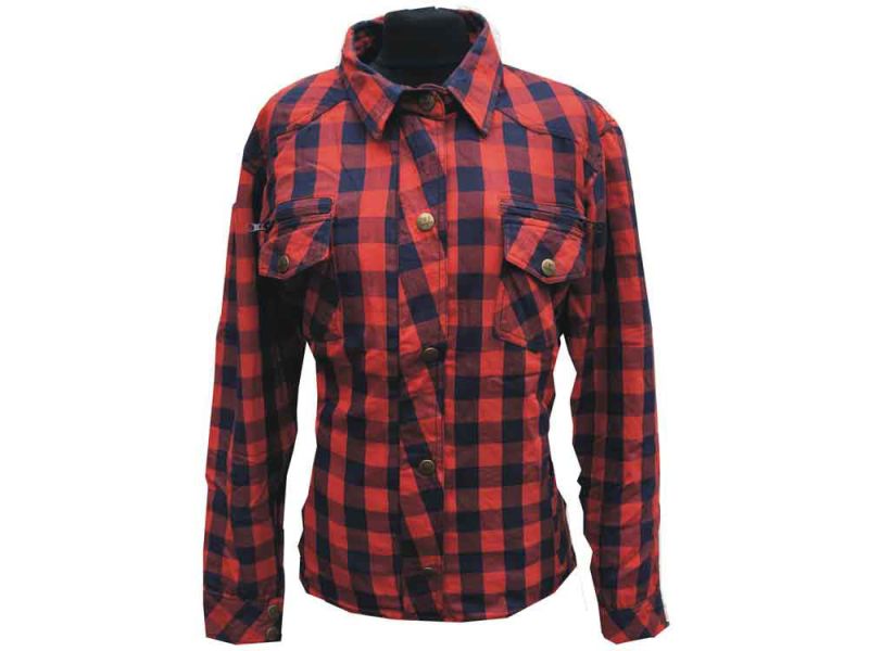 Bores Lumber Jack Shirt dames (met aramide stof | rood)