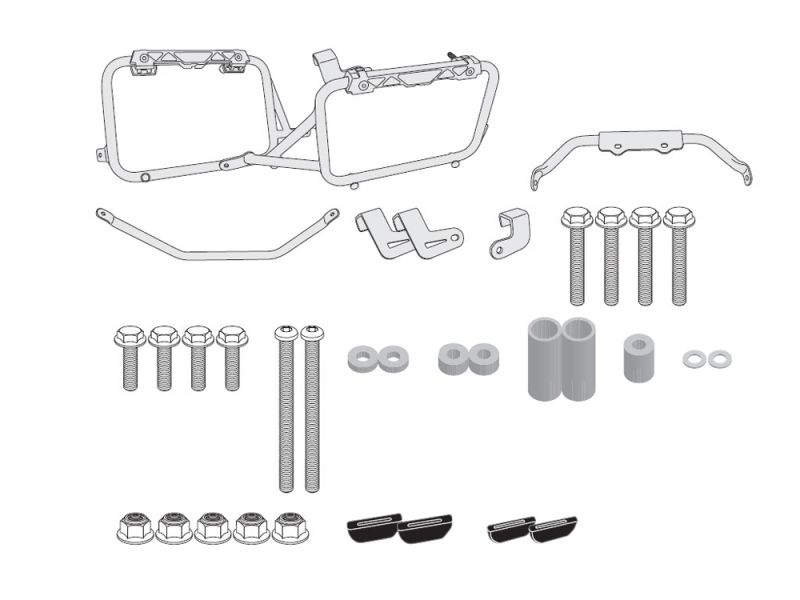 GIVI Trekker Outback bagagedrager CAM Honda CRF 1000 L / LD Africa Twin (2016-)