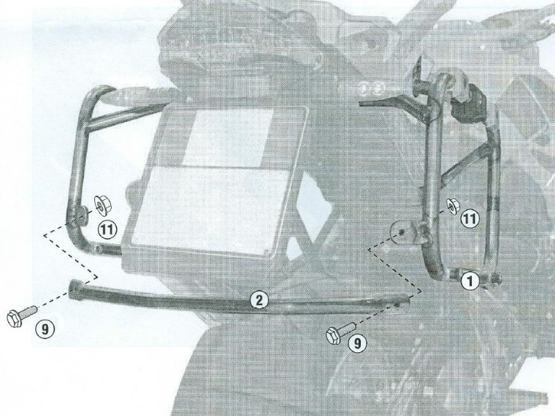 GIVI Trekker Outback bagagedrager CAM BMW R1200GS (2004-2012)