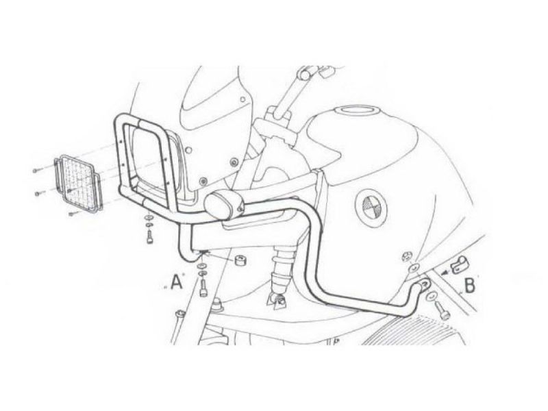 Hepco & Becker Tankbeschermer BMW R 850 GS / R 1100 GS (chroom)