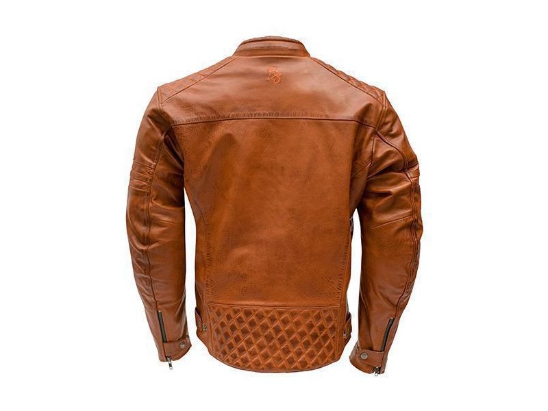 Rusty Stitches Jari leren motorjas incl. buitenverpakking (bruin)