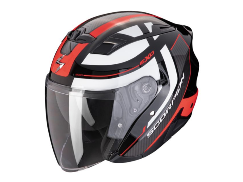 Scorpion EXO 230 Pul Jethelm (Schwarz/Rot)