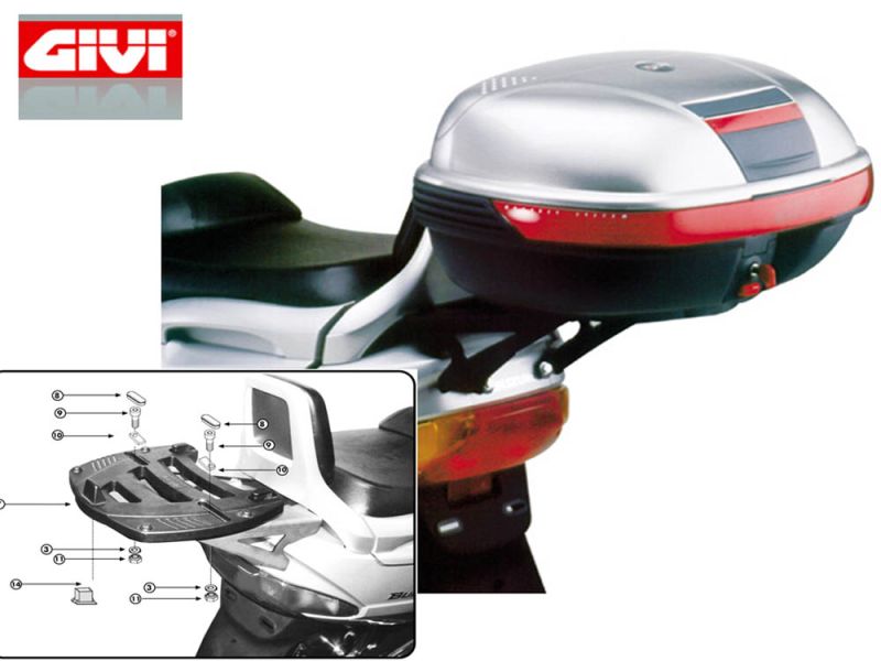 GIVI Monokey SR Bagagerek Suzuki Burgmann 250 / 400 (1998-2002)