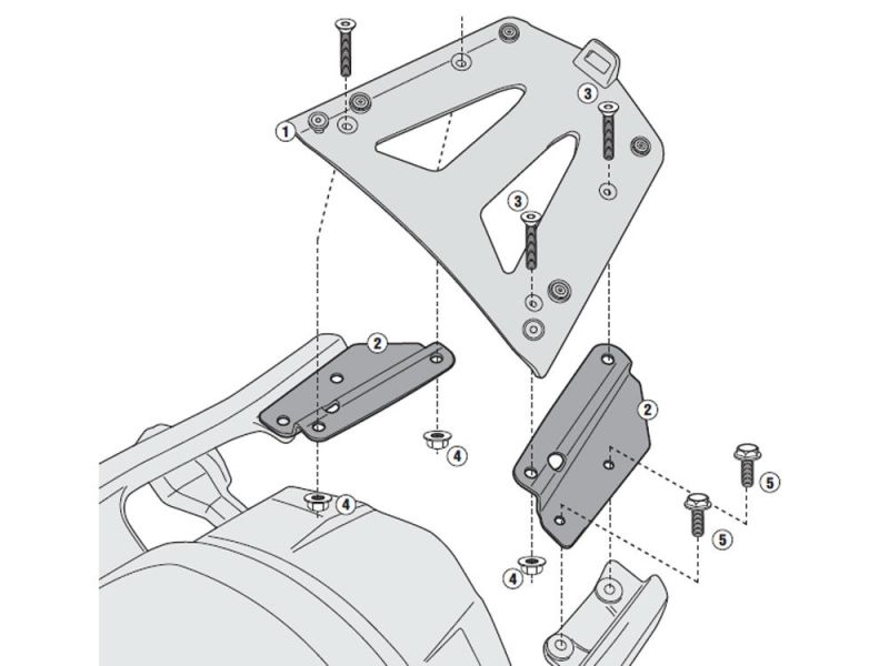GIVI Monokey SRA Bagagerek Kawasaki Versys 1000 (2012-)