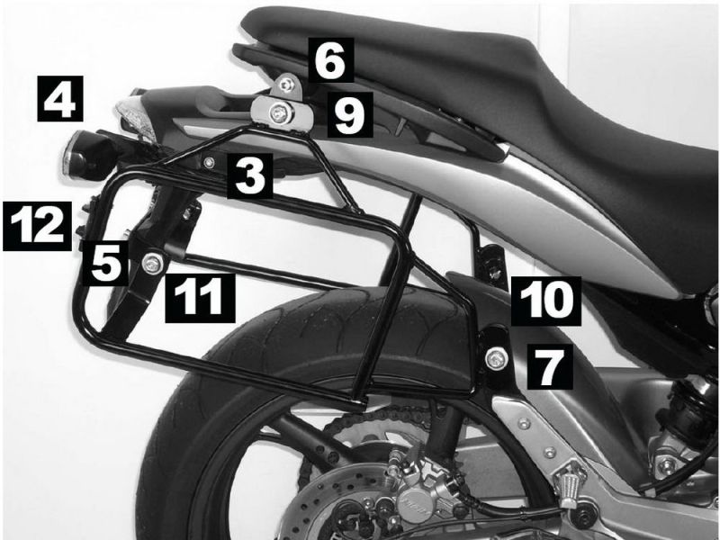 Hepco & Becker Lock-It kofferrek Honda CB 600 F Hornet (2007-2010)