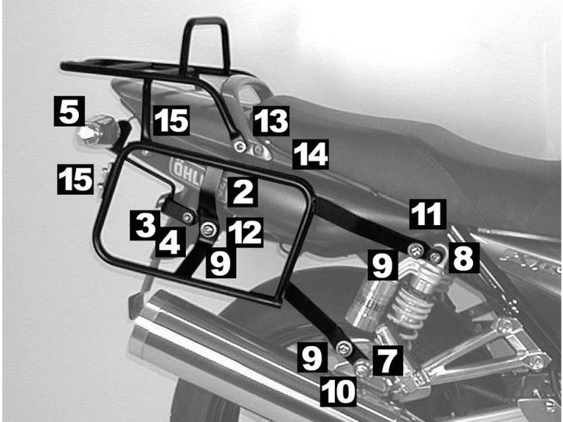 Hepco & Becker Lock-It complete drager Yamaha XJR 1300 (2004-2006)