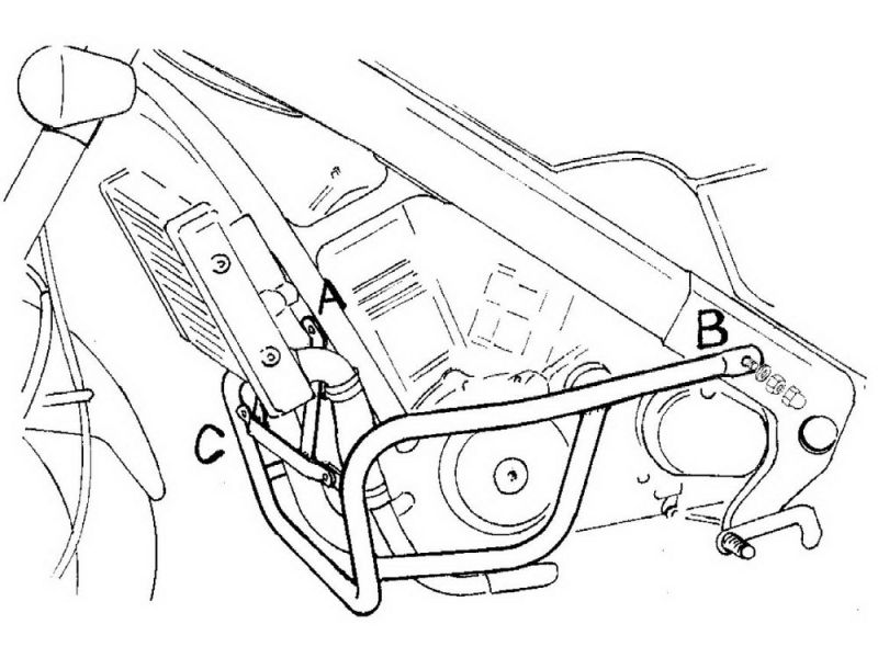 Hepco & Becker Crashbar Honda NTV 650