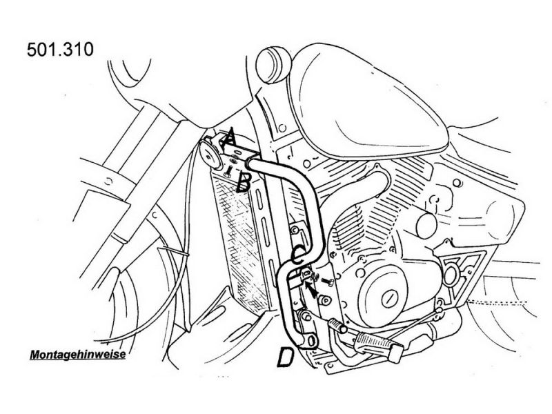 Hepco & Becker Crash bar Suzuki VZ 800 Marauder (1996-2006)