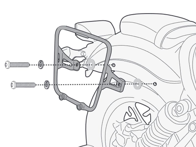 GIVI MT501 spacer Honda CMX500 Rebel (2017-)