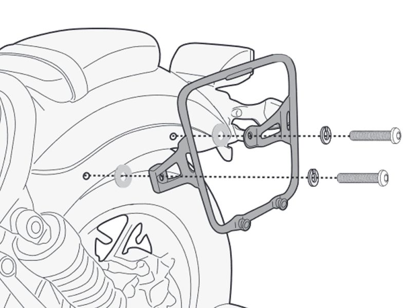 GIVI Afstandhouder MT501S Benelli Leoncino 500 (2017- | links)