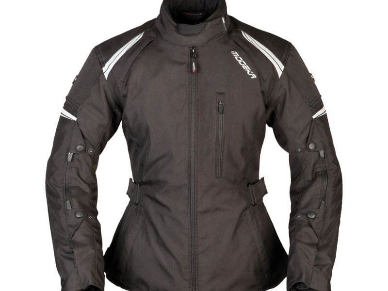 Modeka Violetta motorjas dames (zwart / zwart)