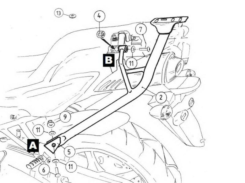 Hepco & Becker Alu rek Yamaha FZ 6 / Fazer